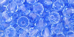 M.C. Beads 5 x 5mm - Bicone : Lt Sapphire