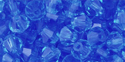 M.C. Beads 5 x 5mm - Bicone : Sapphire