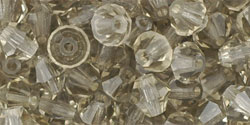 M.C. Beads 5 x 5mm - Bicone : Black Diamond