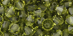 M.C. Beads 5 x 5mm - Bicone : Olivine