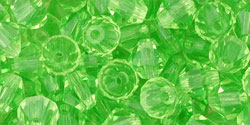 M.C. Beads 5 x 5mm - Bicone : Peridot