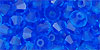 M.C. Beads 5/5mm - Bicone : Capri Blue