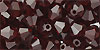 M.C. Beads 5/5mm - Bicone : Garnet