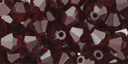 M.C. Beads 5 x 5mm - Bicone : Garnet