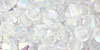 M.C. Beads 5/5mm - Bicone : Crystal AB