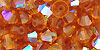 M.C. Beads 5/5mm - Bicone : Topaz AB