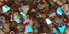 M.C. Beads 5/5mm - Bicone : Smoky Topaz AB
