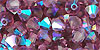 M.C. Beads 5/5mm - Bicone : Amethyst AB