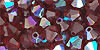 M.C. Beads 5/5mm - Bicone : Ruby AB