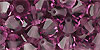M.C. Beads 6 x 6mm - Bicone: Amethyst