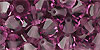 M.C. Beads 6/6mm - Bicone: Amethyst
