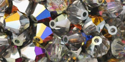 M.C. Beads 6 x 6mm - Bicone : Marea - Crystal