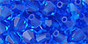 M.C. Beads 6/6mm - Bicone : Capri Blue