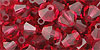M.C. Beads 6/6mm - Bicone : Hot Pink