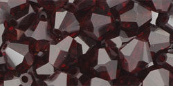 M.C. Beads 6 x 6mm - Bicone: Garnet