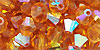 M.C. Beads 6/6mm - Bicone : Topaz AB