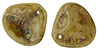 Rose Petals 14 x 13mm : Opaque Lt Beige - Bronze Picasso