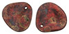 Rose Petals 14 x 13mm : Siam Ruby - Copper Picasso