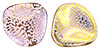 Rose Petals 14 x 13mm : Gold - Hot Pink