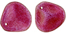 Rose Petals 14 x 13mm : Rose Shimmer Ruby