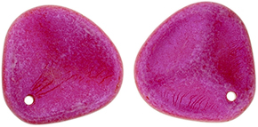 Rose Petals 14 x 13mm : Opalescent Neon Pink