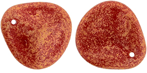 Rose Petals 14 x 13mm : Red Antique Shimmer