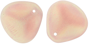 Rose Petals 14 x 13mm : Aqua Glow - Milky Pink