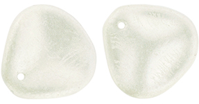 Rose Petals 14 x 13mm : Metal Luster - Crystal