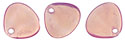 Rose Petals 8 x 7mm : Milky Pink