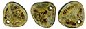 Rose Petals 8 x 7mm : Milky Peridot - Bronze Picasso