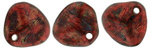 Rose Petals 8 x 7mm : Siam Ruby - Copper Picasso