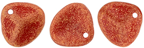 Rose Petals 8 x 7mm : Red Antique Shimmer