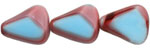 Chunky Table Cut Drop Nugget 16 x 12mm : Blueberry/Raspberry Swirl