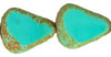 Chunky Table Cut Drop Nugget 19 x 16mm : Turquoise - Stone Picasso