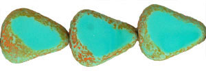 Chunky Table Cut Drop Nugget 19 x 16mm : Turquoise - Stone Picasso