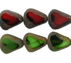 Chunky Table Cut Drop Nugget Window Beads 19x16mm