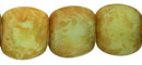 Jumbo Kidney Nugget 17 x 15mm : Milky Peridot - Picasso 75pc