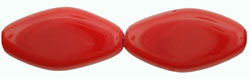 Flattened Oval 17/8mm : Opaque Dk Red