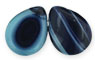 Polished Drops 12/16mm : Seafoam/Navy