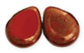 Polished Drops 12/16mm : Burnt Umber - Moon Dust