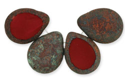 Polished Drops 16 x 12mm : Burnt Umber - Stone Picasso