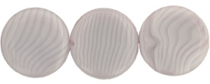 Medallion Bead 28mm : Lt Amethyst Coral