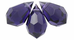 M.C. Beads 10 x 6mm - Teardrop : Tanzanite