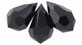 M.C. Beads 6/10mm - Teardrop: Jet