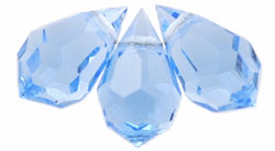 M.C. Beads 10 x 6mm - Teardrop: Lt Sapphire