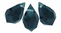M.C. Beads 10 x 6mm - Teardrop: Montana Blue