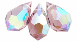 M.C. Beads 10 x 6mm - Teardrop : Lt Amethyst AB