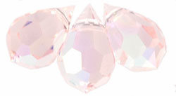 M.C. Beads 10 x 6mm - Teardrop : Rosaline AB