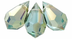 M.C. Beads 10 x 6mm - Teardrop : Aquamarine - Celsian