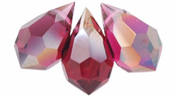 M.C. Beads 10 x 6mm - Teardrop : Fuchsia - Celsian